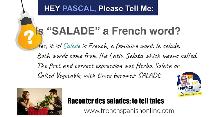 Hey Pascal, is Salad a French word