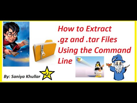 Extracting .gz and .tar Files Using the Command Line