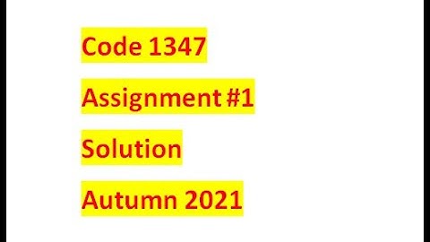 Code 1347 assignment 1 solution autumn 2021| aiou assignment | autumn 2021 assignment solution