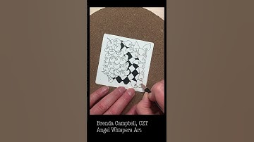 Mindful Monday 23. Draw  along with me and create this tile using the Zentangle Method. #zentangle