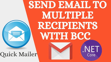 How to Send emails to Multiple Recipients with Bcc using Asp.Net Core MVC 5