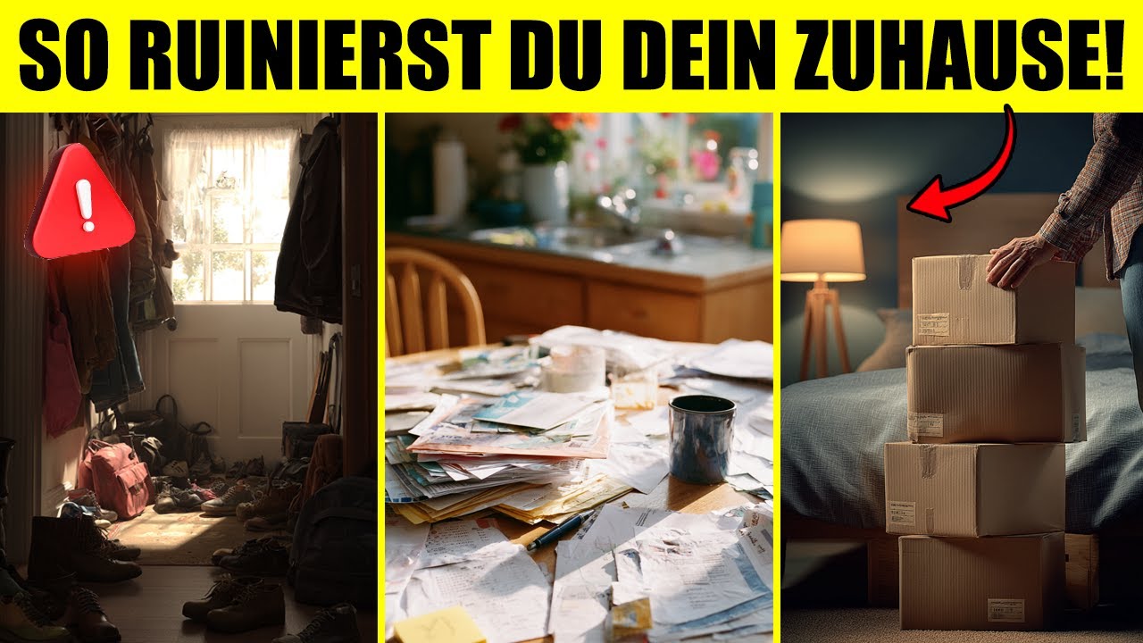 10 SCHLIMMSTE ORDNUNGSFEHLER, die dein Zuhause ruinieren! (mind. 5 machst du auch) – Minimalismus