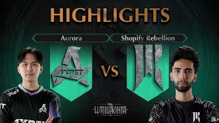 WINNER TO PLAYOFFS! Aurora vs Shopify Rebellion - HIGHLIGHTS - PGL Wallachia S1 l DOTA2
