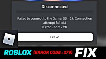 Roblox error code 279- Failed to connect to the game FIX In Hindi