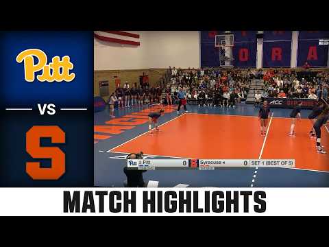 Pitt vs. Syracuse Match Highlights | 2026 ACC Volleyball