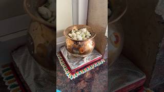 Easiest corner rangoli | Time saving | fast and simple | with the help of fingers / ear buds #shorts
