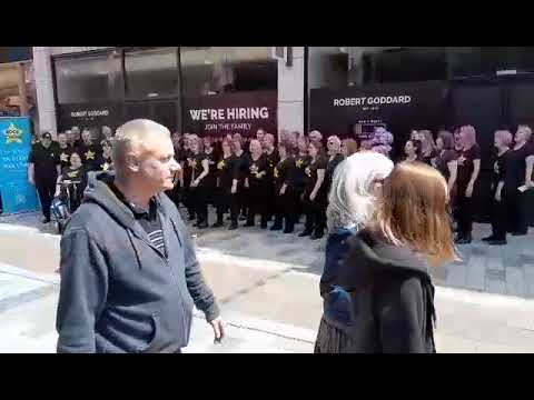 West Berkshire Rock Choir. Newbury Parkway Jubilee street Party. Boogie Wonderland