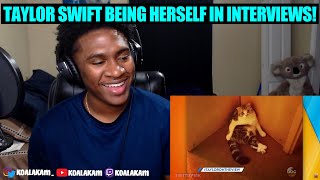 Taylor Swift being herself for 13 minutes straight in interviews (reaction!)