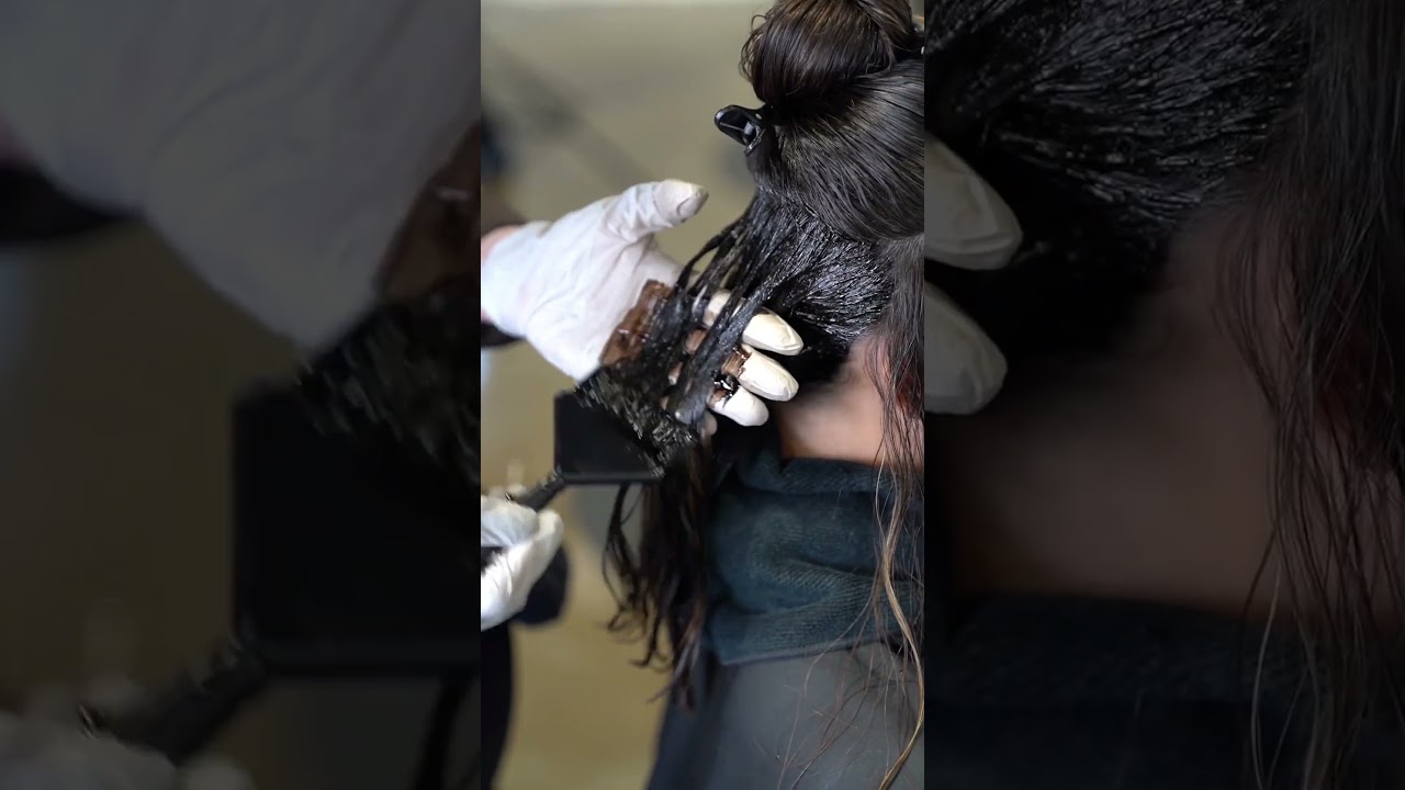 A sweet hair color refresh 🍫✨ #paulmitchellpro #TheDemi #chocolatehair