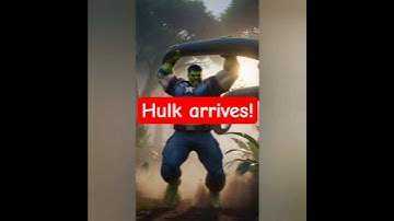 Giant Snake Attacks Baby Lion… Then HULK Arrives! 😱🔥 #funnycomedy #viral #viralvideos