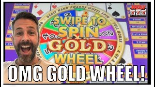 OMG! I GOT THE GOLD WHEEL FROM BEING DEALT THE MOST AMAZING HAND ON VIDEO POKER!