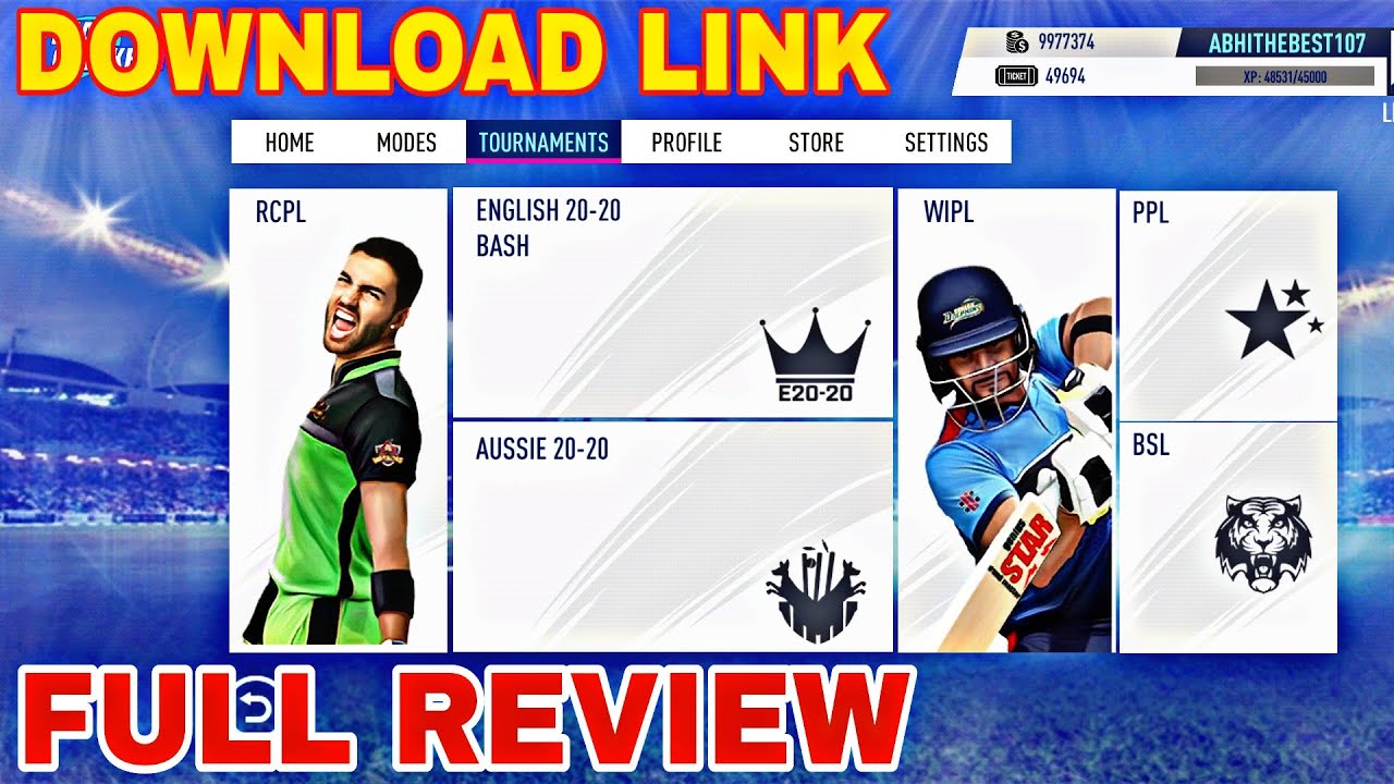 REAL CRICKET 19 DOWNLOAD LINK + GAMEPLAY + WCC2 MEGA UPDATE REVIEW+WCC RIVALS