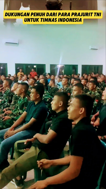 Momen Menegangkan Para Prajurit TNI Ketika Nobar Timnas Indonesia Lawan Arab Saudi‼️#timnas #tni