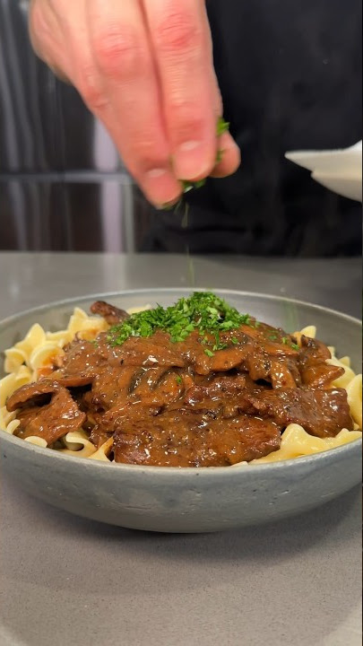 My Mom’s Beef Stroganoff