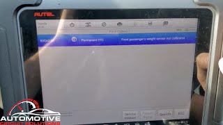 B00A0 54 SRS Airbag Fault Honda Accord 2017 Recalibration Weight Sensor Rezero Fix Autel MS908P Pro