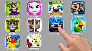 Talking Tom, Talking Hank, Talking Tom 2, My Tom, Talking Angela, Pou, Tom Gold Run, Cat Game screenshot 1