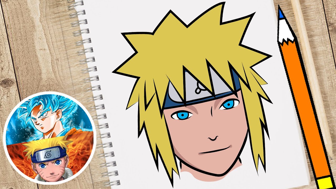 HOW TO DRAW MINATO NAMIKAZE FROM NARUTO /// COMO DESENHAR O MINATO NAMIKAZE  FÁCIL 