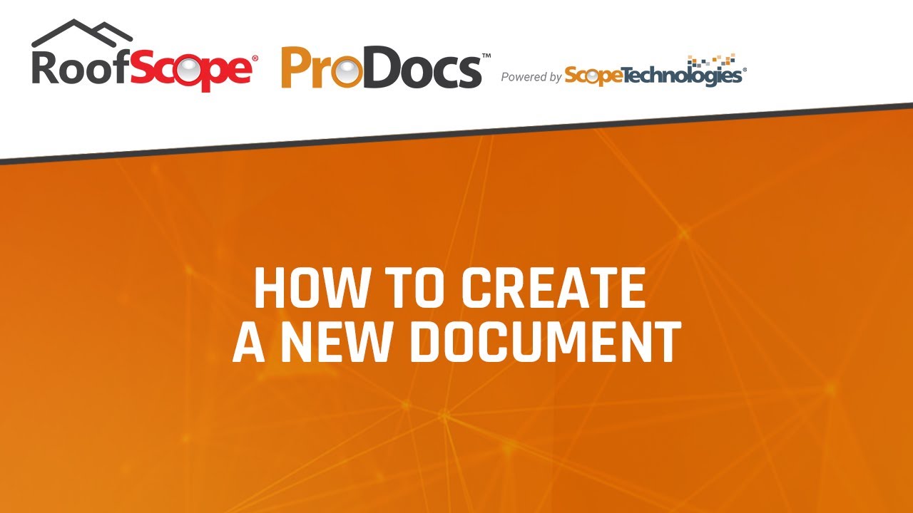 ProDocs: How to Create a New Document