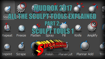 Mudbox 2017 All Sculpt Tools Explained. Part 2: Scultp Tools 1