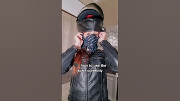 Tricks to ride a motorcycle! How to use the scarf!