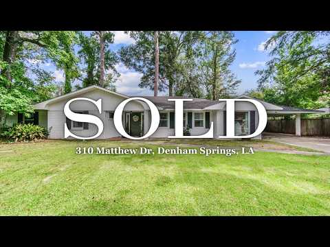 310 Matthew Dr, Denham Springs, LA home video tour