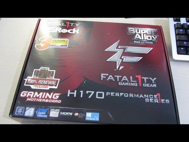Asrock H170 Fatal1ty Gaming Skylake Motherboard Unboxing - YouTube