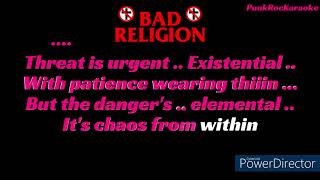 Karaoke Bad Religion  Chaos From Within
