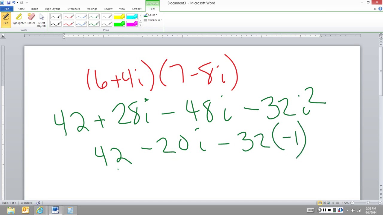 1 4 - Multiplying Complex Numbers [Math 151] - YouTube