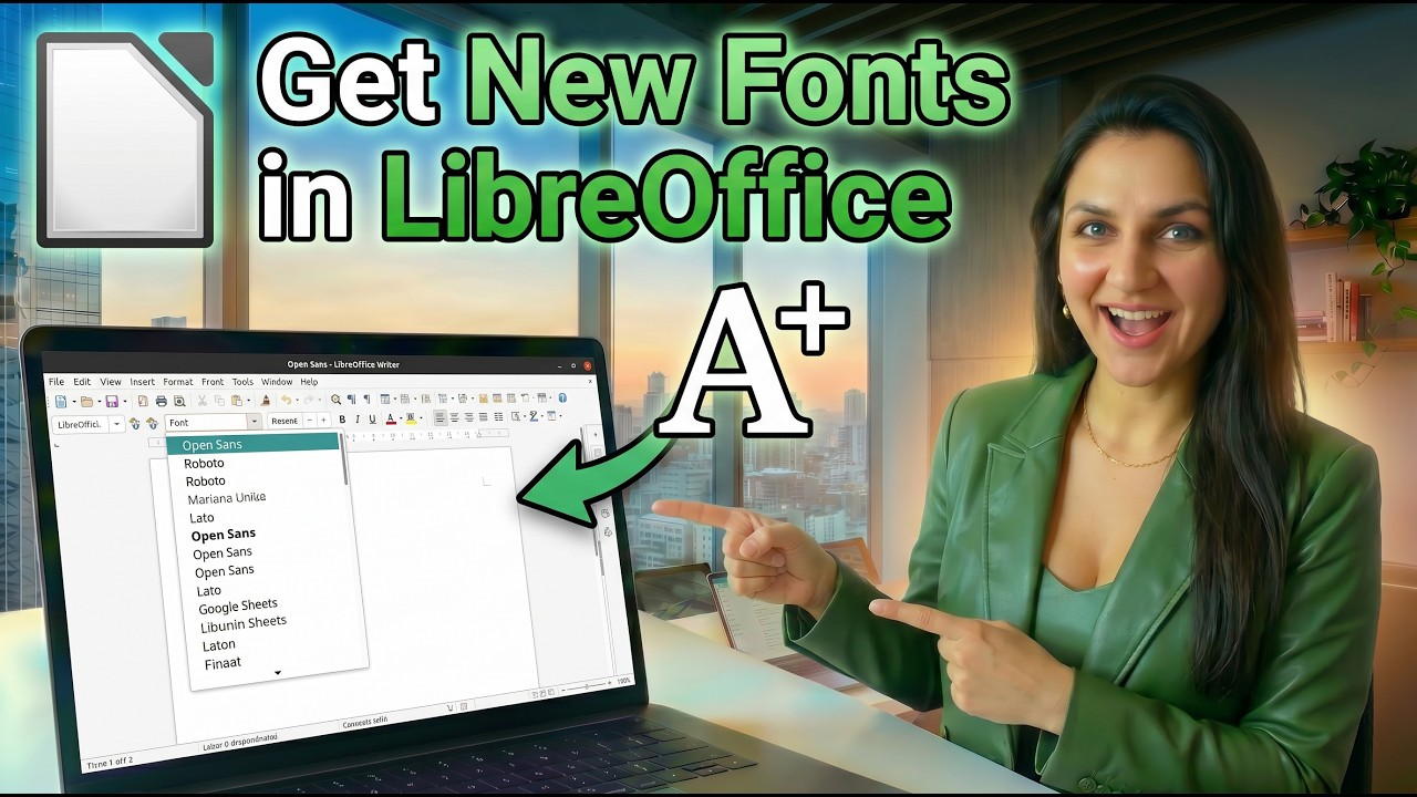 How to Add, Use, and Download New Fonts in LibreOffice Writer - YouTube