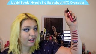 Liquid Suede Metallic Lip Swatches | NYX Cosmetics