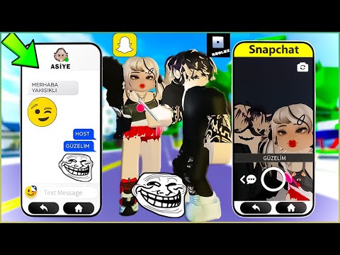 Roblox SNAPCHATTE ERKEK OLUP KIZLARI TROLLEDİM😂(Brookhaven 🏡Rp)