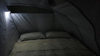 Insomnia Takluk Sekejap! Hujan Deras Disertai Guruh \u0026 Angin Kencang Di Tenda Camping Pengantar Tidur
