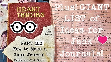 COLLAGE Part 6! Make a JUNK JOURNAL from an Old Book - The Series! The Paper Outpost! :)