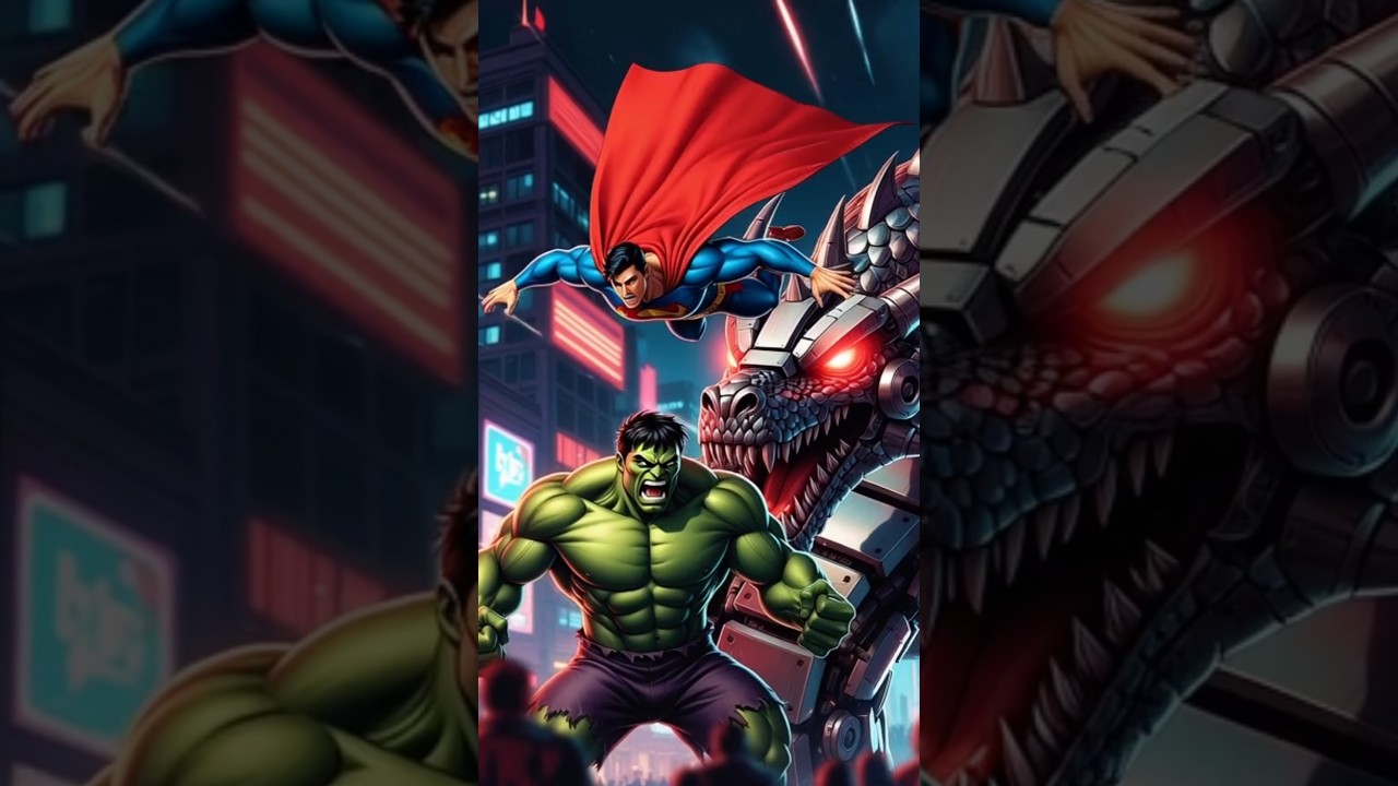 🔥 Hulk vs Superman action story 