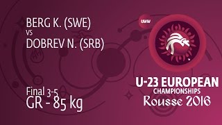 Bronze Gr - 85 Kg K. Berg Swe Df. N. Dobrev Srb By Tf, 8-0