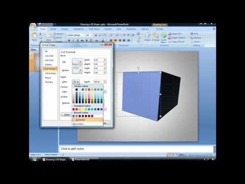 Draw a 3D PowerPoint Shape