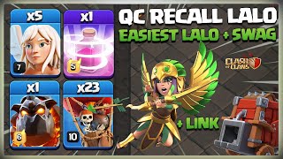 Learn This Th14 Queen Charge Recall Lalo Attack now!  - Th14 Qc Recall LaLo - Best Th14 Attack coc