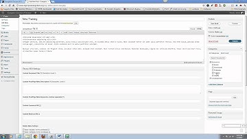 Featured Post Widget and Categories