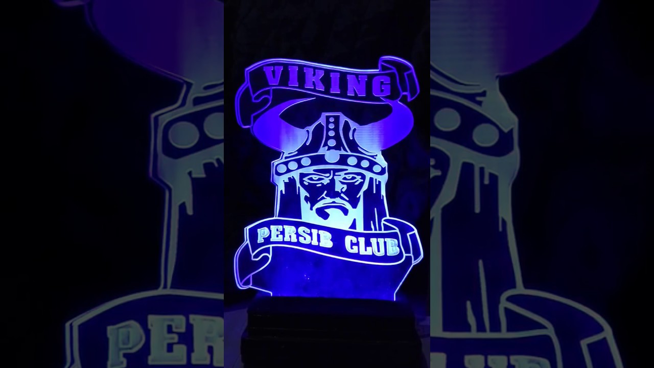 Lampu Led 3 Dimensi Persib Viking - YouTube