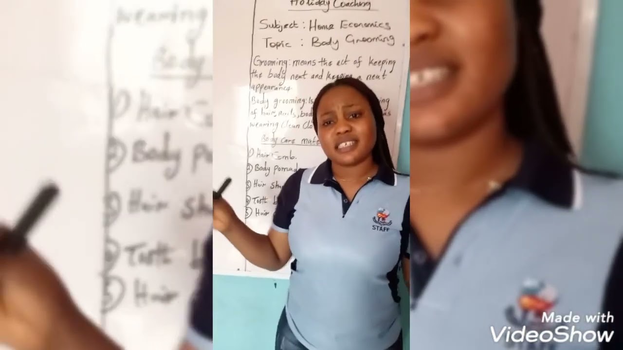 Topic: Body Grooming. Subject: Home Economics. Class for Primary 1-3 (Age 5-8)