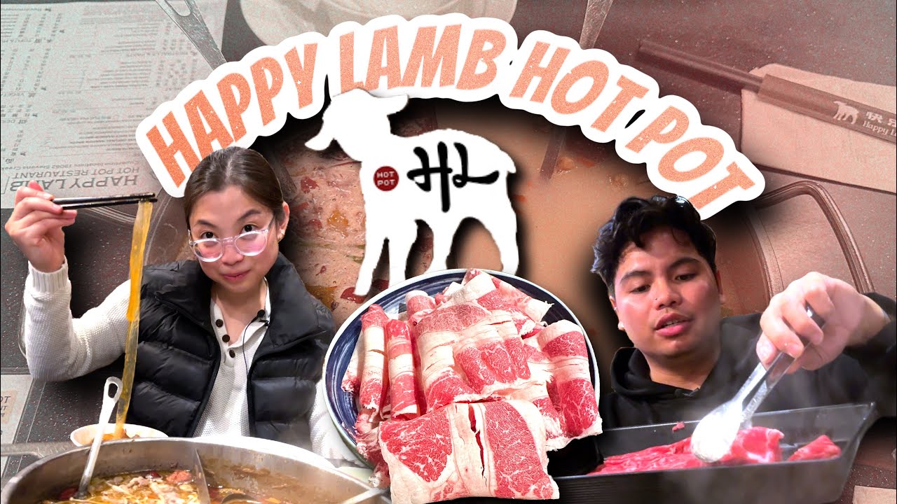 OUR FIRST TIME at a POPULAR ALL YOU CAN EAT HOT POT | HAPPY LAMB in CUPERTINO CA