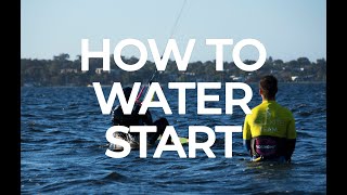 How to do a waterstart- Kitesurfing tutorial