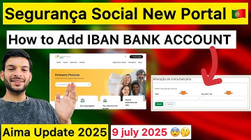 Portugal (Social Security 2025 New Update) AIMA | HOW TO ADD IBAN/BANK ACCOUNT #socialsecurity