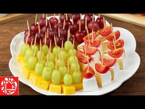 ТРИ вида Канапе с Сыром! Очень просто и вкусно!
