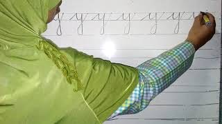 Menulis huruf tegak bersambung Part 2