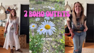 7 BOHO OUTFITS FOR SPRING 2025 70s VIBES