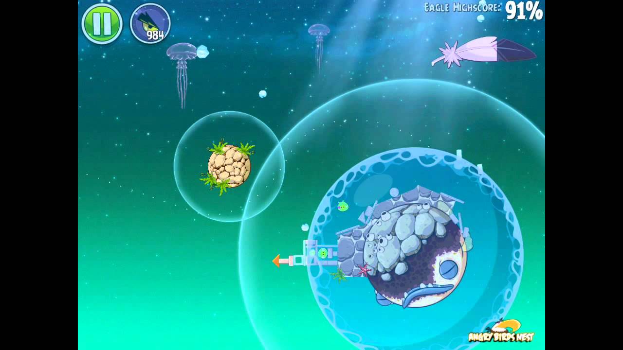 Angry Birds Space Pig Dipper 6-17 Space Eagle Walkthrough