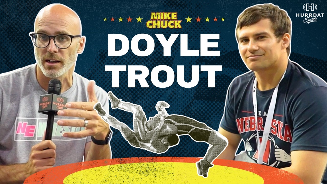 Doyle Trout has continued to share his passion and joy for wrestling despite facing the ultimate adversity in his life. The Midland men's wrestling coach joins Mike Sautter from Fargo to discuss his program, his passion for the sport, and more. 

0:00 Introduction & welcome to Midland men's wrestling coach Doyle Trout!
1:08 Why Choose Midland Wrestling
2:09 Re-Finding Passion & Joy After Losing Wrestling After Accident*
5:15 Lessons Learned From Surviving Accident
6:40 Wrestling Being a Sanctuary*
7:43 Marriage Leading Midland Men's & Women's Wrestling
8:30 Staying Competitive on Midland Coaching Staff
9:13 Doyle Trout's Most Memorable Wrestling Match
10:10 Advice for Overcoming Adversity in Life
11:44 Rapid-Fire Questions
12:50 CLOSE - Like & Subscribe to the Mike Chuck Podcast!

Follow, rate and review the podcast so you never miss a beat.

Follow Mike Sautter on social:
Youtube: https://tinyurl.com/yh7h3tjf 
Twitter: http://twitter.com/mikesautter_
Instagram: http://instagram.com/mikesautter 
Tiktok: http://tiktok.com/mikesautter 

Follow Chuck Mulligan on twitter: http://twitter.com/muckchulligan

Follow Hurrdat Sports on social:
Twitter: http://twitter.com/hurrdatsports 
Instagram: http://instagram.com/hurrdatsports 
Tiktok: http://tiktok.com/hurrdatsports 
Facebook: https://www.facebook.com/HurrdatSports

About Mike Chuck Podcast: Mike Sautter and Chuck Mulligan takedown the world of Nebraska high school wrestling. The duo talks with coaches and the top wrestling athletes from across the state. They look at the top performances from the week prior, the best events and potential matchups in the coming week.

Hurrdat Sports is a digital production platform dedicated to the new wave of sports media. From podcasting to video interviews along with live events and entertainment, we're here to change how you consume sports. Find us online at Hurrdatsports.com

#NebPreps #HighSchoolWrestling #Wrestling #NebraskaWrestling #NebraskaHighSchoolWrestling #Omaha #Lincoln #Nebraska