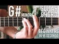 How To Play "G#m" Guitar Chord // Beginner Guitar Chord Series #24 #Shorts