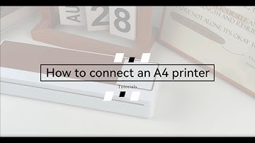 How to connect a Vretti A4 printer with phone